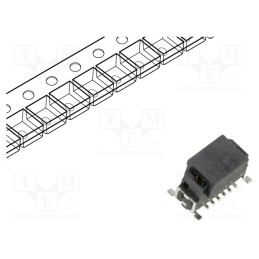 10 pcs : M55-7001242R - Connector: PCB to PCB, male, PIN: 16, 1.27mm, Archer Kontrol, SMT