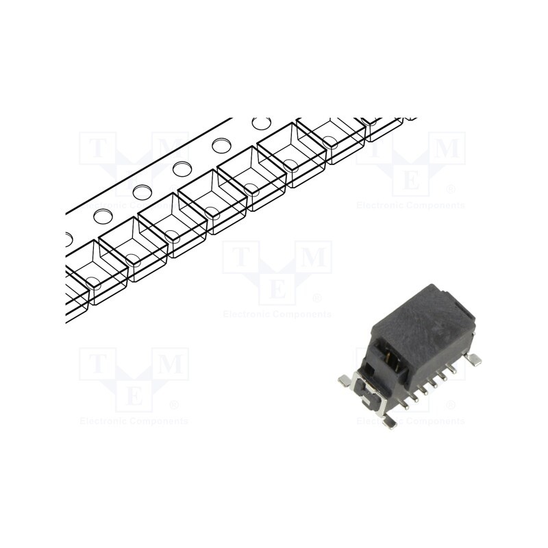 10 pcs : M55-7001242R - Connector: PCB to PCB, male, PIN: 16, 1.27mm, Archer Kontrol, SMT