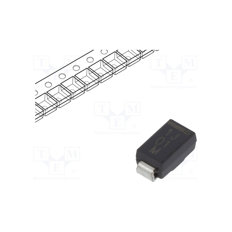 20 pcs : VS-10MQ100NTRPBF - Diode: Schottky rectifying, SMD, 100V, 1A, SMA,