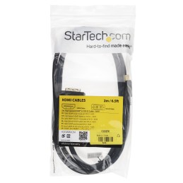 1 pcs - StarTech.com 1920 x 1200 Male HDMI to Male DVI-D Single Link Cable, 2m