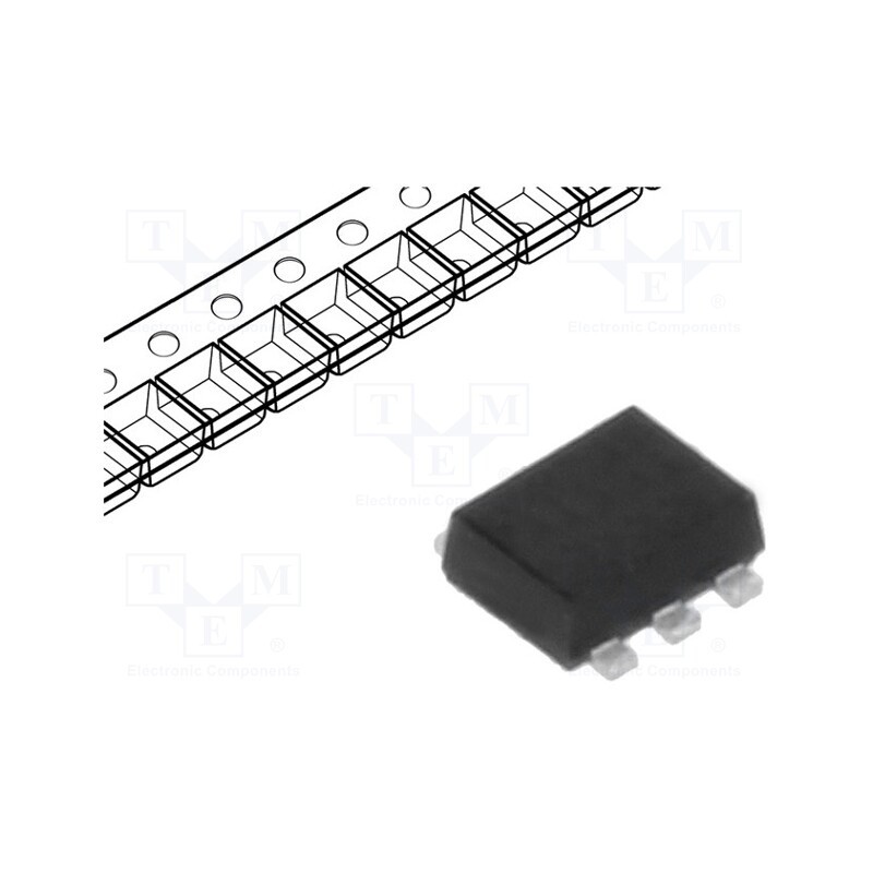 20 pcs : PMEG4005AEV,115 - Diode: Schottky rectifying, SMD, 40V, 0.5A, SOT666,