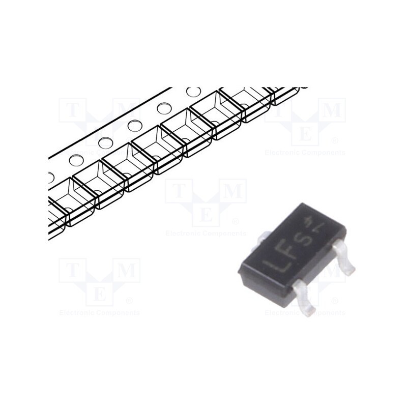 10 pcs : BSR802NL6327HTSA1 - Transistor: N-MOSFET, unipolar, 20V, 3.7A, 0.5W, SC59