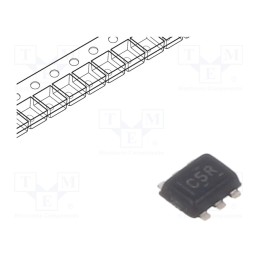 10 pcs : SN74LVC1G3157DRLR - IC: analog switch, SPDT, Ch: 1, IN: 4, CMOS, SMD, 1.65÷5.5VDC, 74LVC