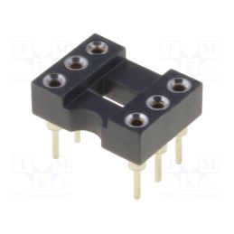 10 pcs : ICM-306-1-GT - Socket: integrated circuits, DIP6, Pitch: 2.54mm, precision, THT