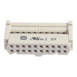 1 pcs - HARTING 20-Way IDC Connector Socket for Cable Mount, 2-Row