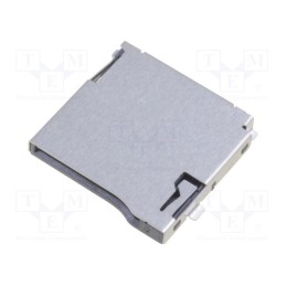 10 pcs : MCSP-Q-08-A-SG-T/R - Connector: for cards, microSD, push-push, SMT, gold flash