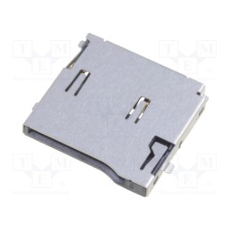 10 pcs : MCSP-Q1-08-A-SG-T/R - Connector: for cards, microSD, push-push, SMT, gold flash