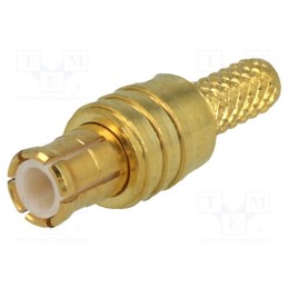 10 pcs : MCX-02 - Plug, MCX, male, straight, 50Ω, RG174,RG188,RG316, crimped