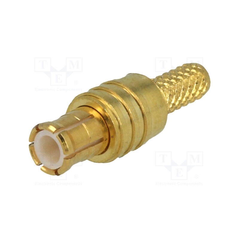 10 pcs : MCX-02 - Plug, MCX, male, straight, 50Ω, RG174,RG188,RG316, crimped