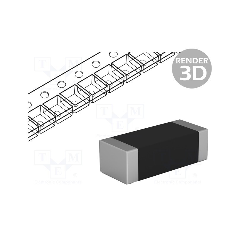 500 pcs : BLM03PX121SN1D - Ferrite: bead, Imp.@ 100MHz: 120Ω, SMD, 900mA, 0201, R: 160mΩ