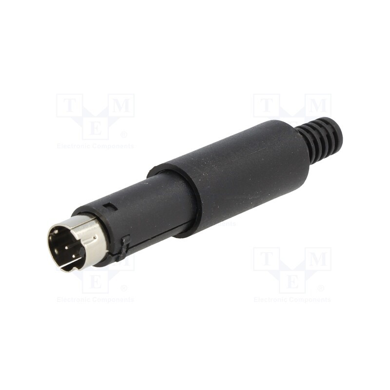 10 pcs : MDC-004 - Plug, DIN mini, male, PIN: 4, soldering, for cable