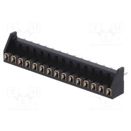 10 pcs : MDF7-15S-2.54DSA(95) - Connector: PCB to PCB, female, PIN: 15, 2.54mm, MDF7, tinned, THT