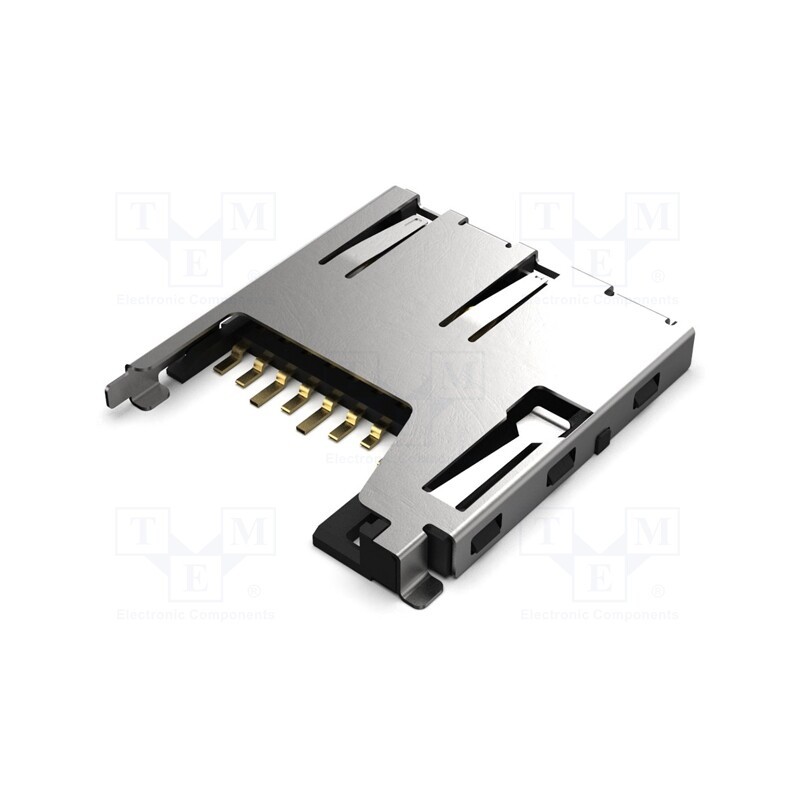 10 pcs : MEM2061-01-188-00-A - Connector: for cards, microSD, push-push, SMT, gold flash, PIN: 8