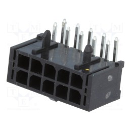 10 pcs : MF30-DHP1-10 - Socket, wire-board, male, MF30, 3mm, PIN: 10, THT, PCB snap, 5A, 10mΩ
