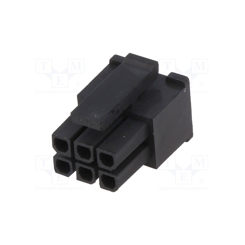 10 pcs : MF30-HFD1-06 - Plug, wire-board, female, MF30, 3mm, PIN: 6, w/o contacts, for cable