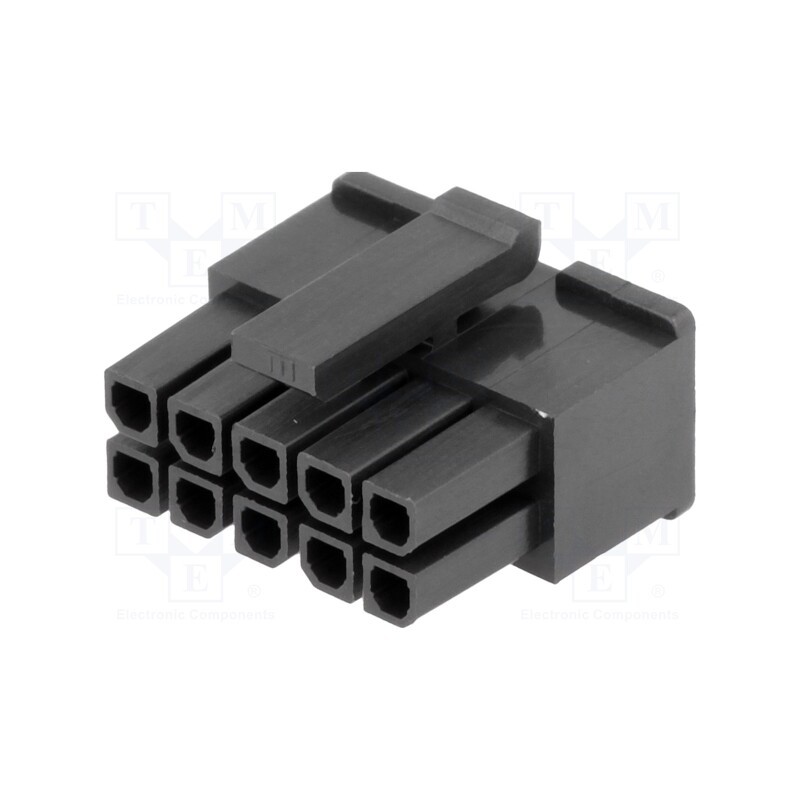 10 pcs : MF30-HFD1-10 - Plug, wire-board, female, MF30, 3mm, PIN: 10, w/o contacts
