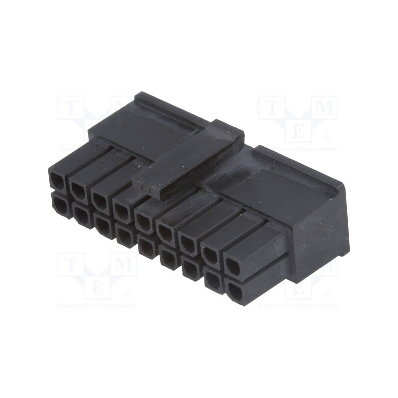 10 pcs : MF30-HFD1-18 - Plug, wire-board, female, MF30, 3mm, PIN: 18, w/o contacts