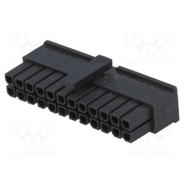 10 pcs : MF30-HFD1-24 - Plug, wire-board, female, MF30, 3mm, PIN: 24, w/o contacts