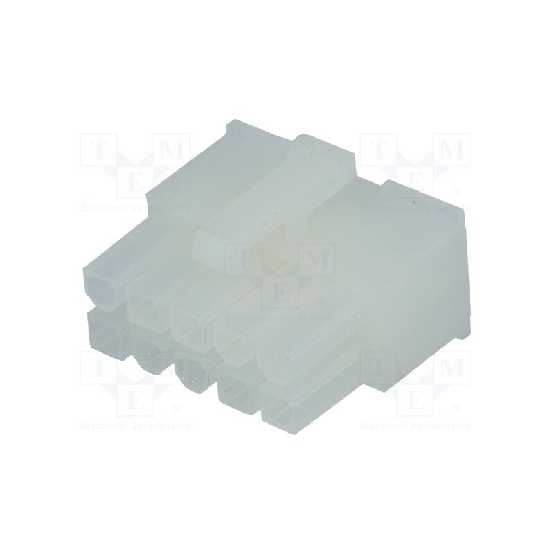 50 pcs : MF42-HF-10 - Plug, wire-board, female, MF42, 4.2mm, PIN: 10, w/o contacts