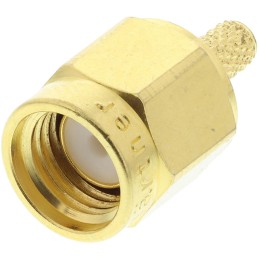 1 pcs - Telegartner, Plug Cable Mount SMA Connector, 50Ω, Crimp Termination, Straight Body