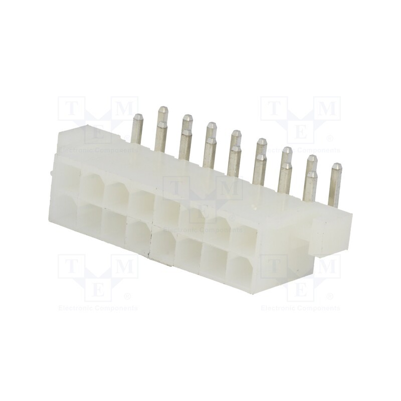 20 pcs : MF42-RE-16 - Socket, wire-board, male, MF42, 4.2mm, PIN: 16, THT, mounting holes