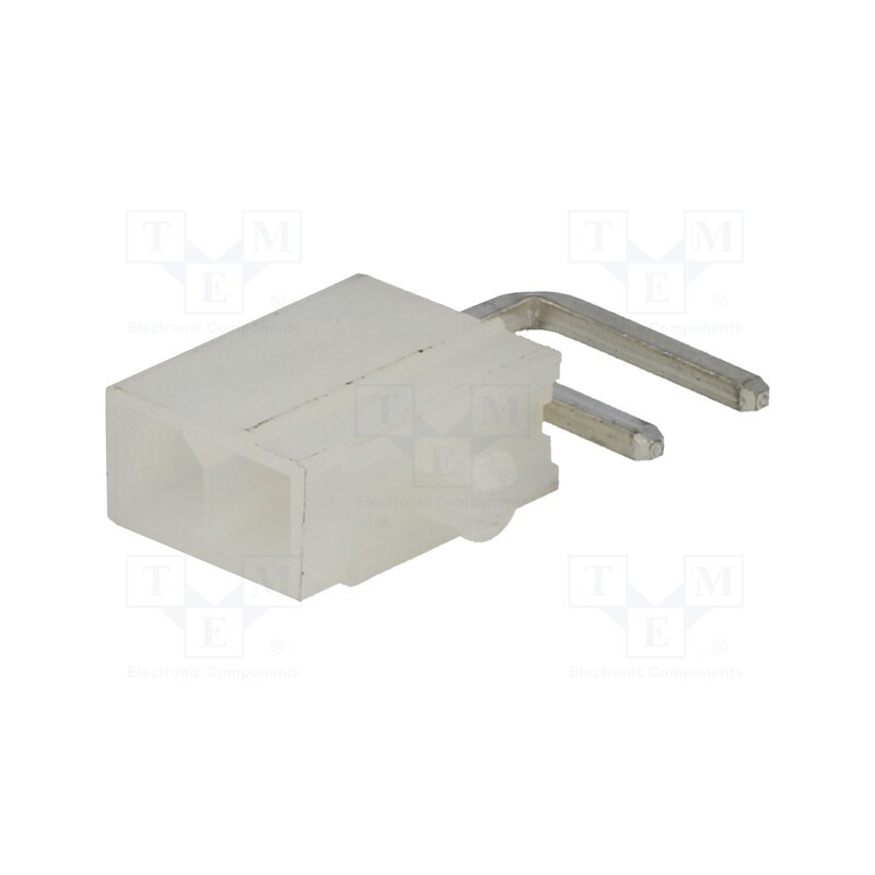 20 pcs : MF42-RP-02 - Socket, wire-board, male, MF42, 4.2mm, PIN: 2, THT, PCB snap, 7A