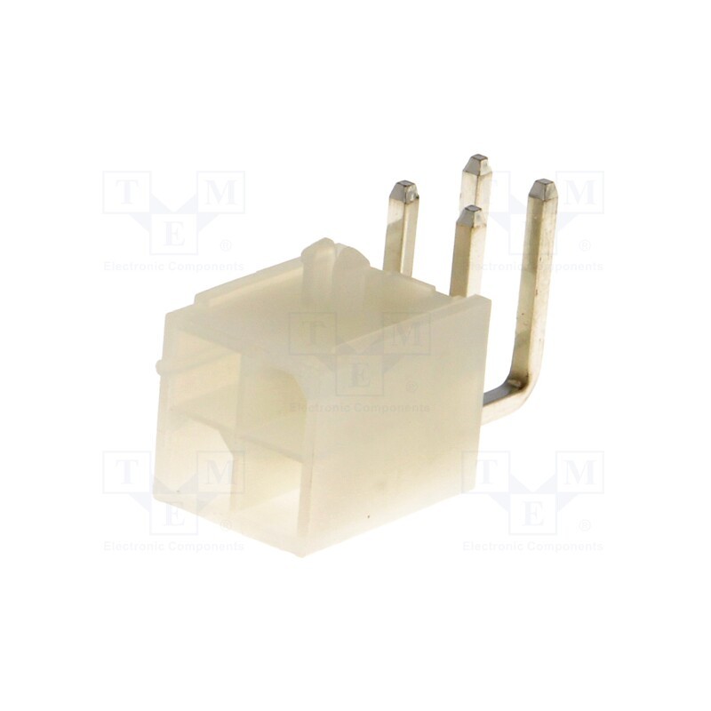 20 pcs : MF42-RP-04 - Socket, wire-board, male, MF42, 4.2mm, PIN: 4, THT, PCB snap, 7A