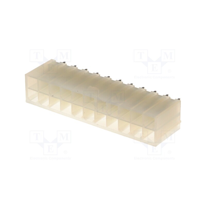 20 pcs : MF42-SD-22 - Socket, wire-board, male, MF42, 4.2mm, PIN: 22, THT, 7A, tinned