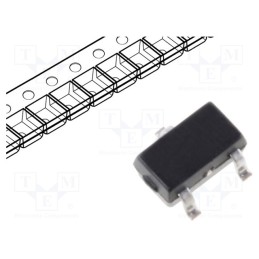 50 pcs : MMST5551-TP - Transistor: NPN, bipolar, 160V, 0.2A, SOT323