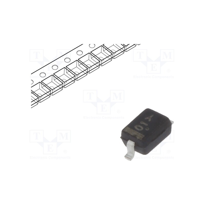 50 pcs : SZMM3Z2V7T1G - Diode: Zener, 0.3W, 2.7V, SMD, , SOD323, single diode