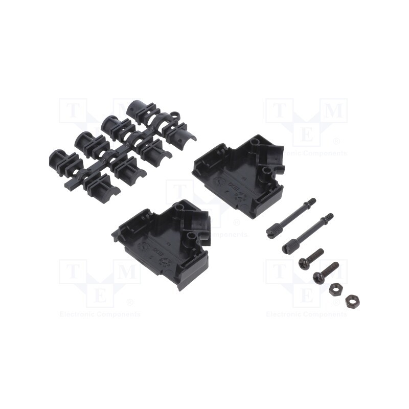 10 pcs : MHD45PPK15-K - Enclosure: for D-Sub connectors, D-Sub 15pin,D-Sub HD 26pin