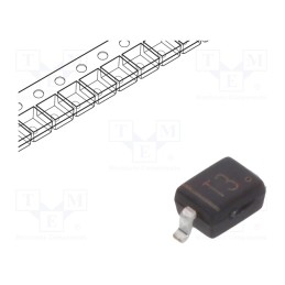 50 pcs : BAV21WS-TP - Diode: switching, SMD, 250V, 200mA, 50ns, SOD323, Ufmax: 1.25V, 250mW