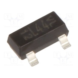 50 pcs : BAT54S-HE3-08 - Diode: Schottky switching, SMD, 30V, 0.2A, 5ns, SOT23,