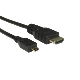 1 pcs - RS PRO 4K HDMI 1.4 Male Micro HDMI to Male HDMI Cable, 1.5m