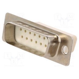 10 pcs : MHDBC15SP-NW - D-Sub, PIN: 15, plug, male, for cable, Type: w/o contacts, 3A, 250V