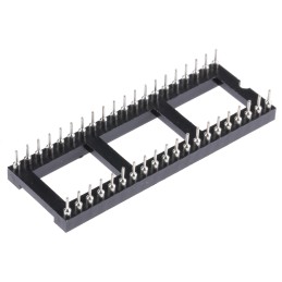 150 pcs - ASSMANN WSW 2.54mm Pitch Vertical 40 Way, Through Hole Turned Pin Open Frame IC Dip Socket, 3A