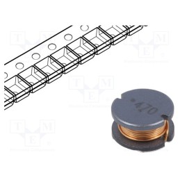 10 pcs : SDR1006-271KL - Inductor: wire, SMD, 270uH, 570mA, ±10%, Q: 12, Ø: 10mm, H: 6mm, 970mΩ