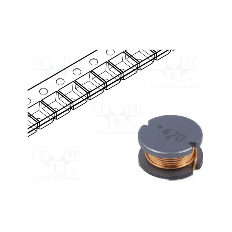 10 pcs : SDR1006-271KL - Inductor: wire, SMD, 270uH, 570mA, ±10%, Q: 12, Ø: 10mm, H: 6mm, 970mΩ