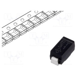 10 pcs : EGF1T-E3/67A - Diode: rectifying, SMD, 1.3kV, 1A, 75ns, DO214BA, Ufmax: 3V, Ifsm: 20A