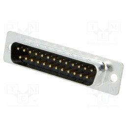 10 pcs : MHDD25-M-T-B-S - D-Sub, PIN: 25, socket, male, on PCBs, straight, THT, 3A, 250V
