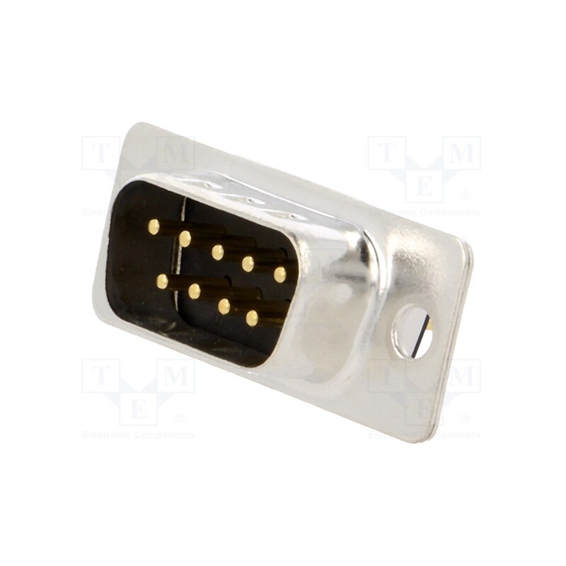10 pcs : MHDD9-M-T-B-M - D-Sub, PIN: 9, socket, male, on PCBs, straight, THT, 5A, -55÷105°C