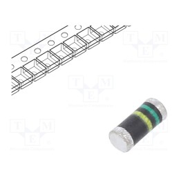 20 pcs : BYM07-400-E3/83 - Diode: rectifying, SMD, 400V, 0.5A, 50ns, DO213AA, Ufmax: 1.35V