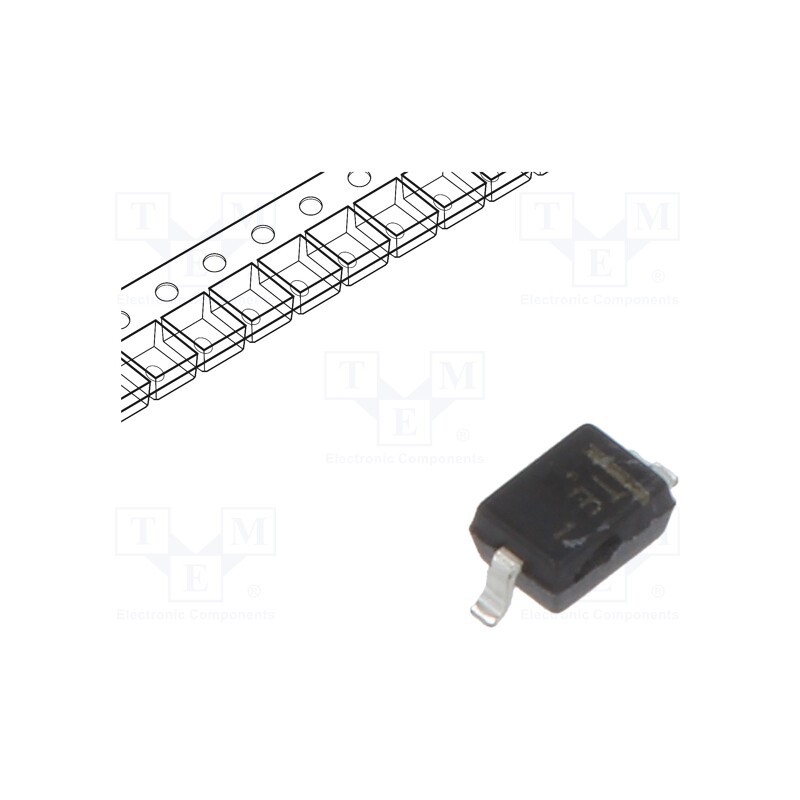 50 pcs : SZMM3Z6V2ST1G - Diode: Zener, 0.3W, 6.2V, SMD, , SOD323, single diode