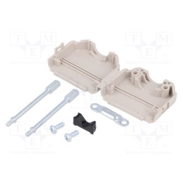 10 pcs : MHDPPK15-LG-K - Enclosure: for D-Sub connectors, D-Sub 15pin,D-Sub HD 26pin