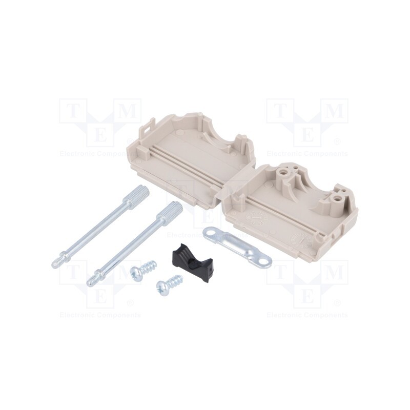 10 pcs : MHDPPK15-LG-K - Enclosure: for D-Sub connectors, D-Sub 15pin,D-Sub HD 26pin