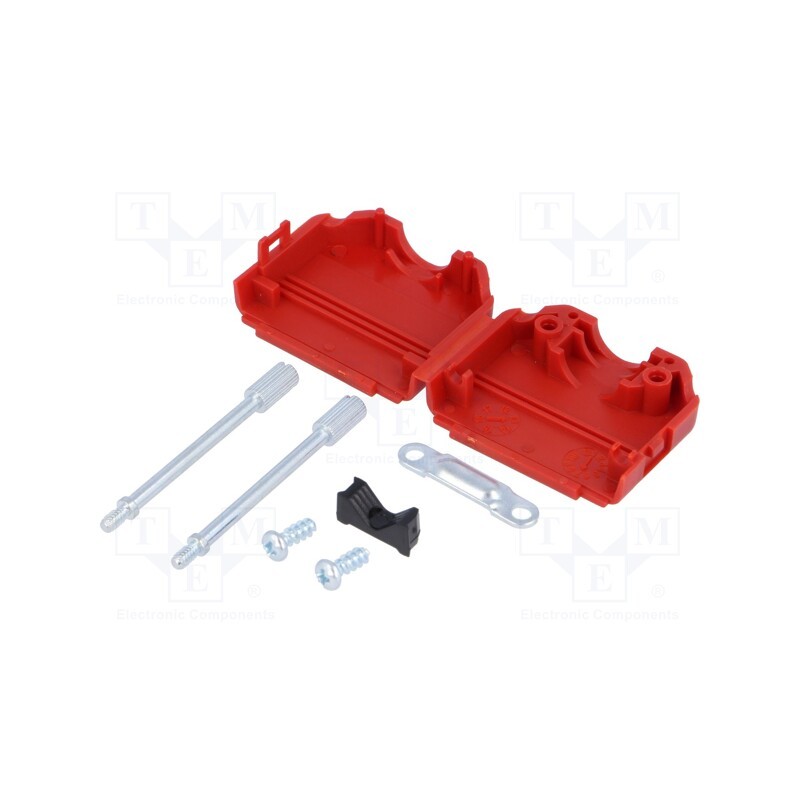 10 pcs : MHDPPK15-R-K - Enclosure: for D-Sub connectors, D-Sub 15pin,D-Sub HD 26pin