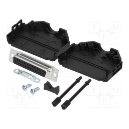 10 pcs : MHDPPK25-DB25S-K - D-Sub, PIN: 25, plug, female, straight, soldering, for cable