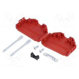 10 pcs : MHDPPK25-R-K - Enclosure: for D-Sub connectors, D-Sub 25pin,D-Sub HD 44pin