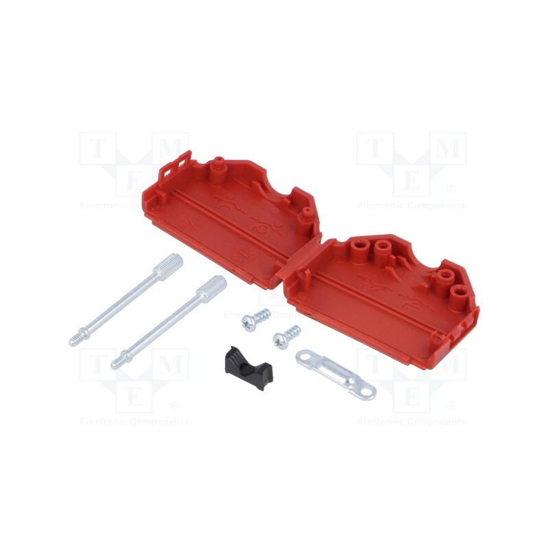 10 pcs : MHDPPK25-R-K - Enclosure: for D-Sub connectors, D-Sub 25pin,D-Sub HD 44pin