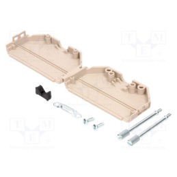 10 pcs : MHDPPK37-LG-K - Enclosure: for D-Sub connectors, D-Sub 37pin,D-Sub HD 62pin